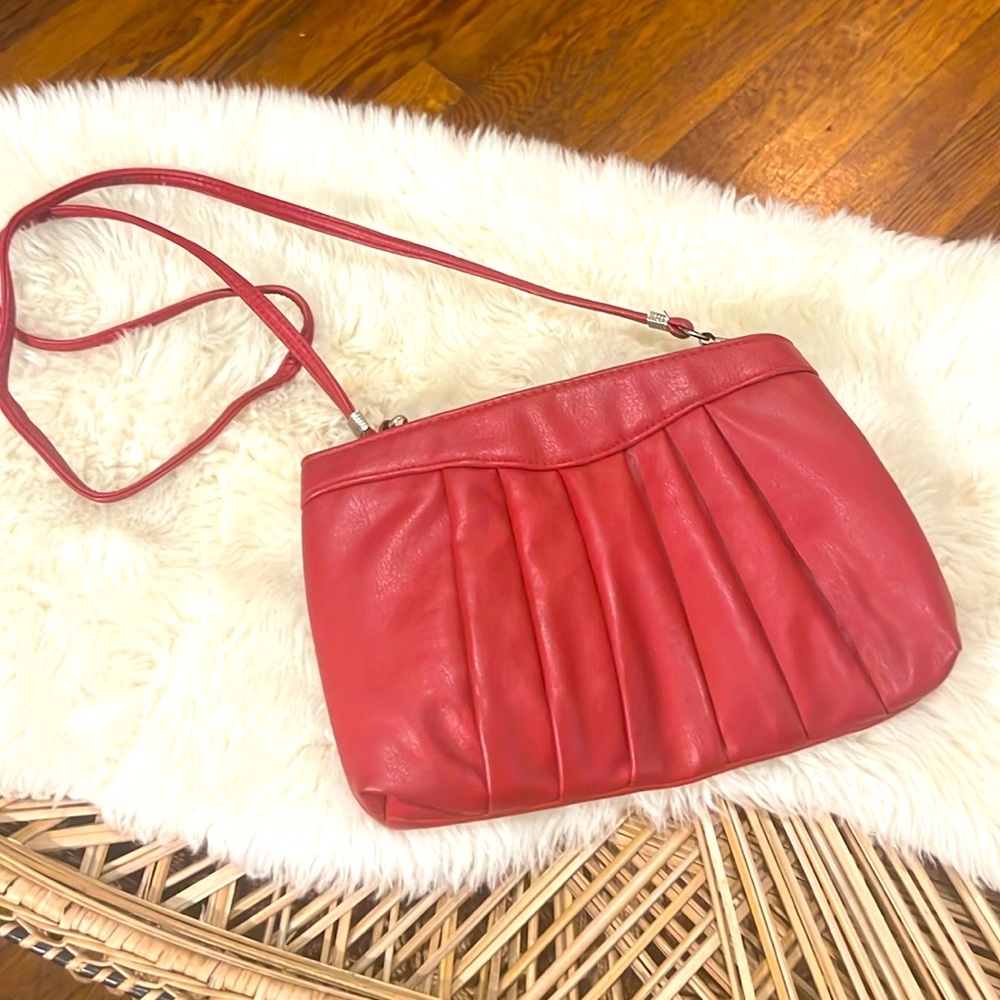 Vintage red crossbody Holiday Fair jet bag